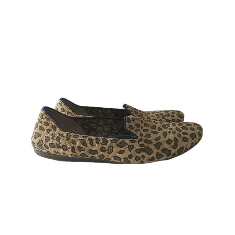 Rothy's Women's The Loafer Flats Slip-on Shoe Leopard Cheetah Size 8